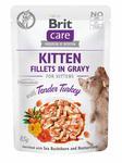 Brit Care Cat Kitten. Fillets in Gravy with Tender Turkey 85 g