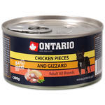 ONTARIO konzerva Chicken Pieces + Gizzard 200g