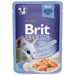 Kapsička BRIT Premium Cat Delicate Fillets in Jelly with Salmon 85g