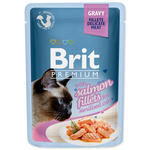 Kapsička BRIT Premium Cat Delicate Fillets in Gravy with Salmon for Sterilised 85g