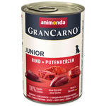 Konzerva ANIMONDA Gran Carno junior hovězí + krůtí srdce 400g