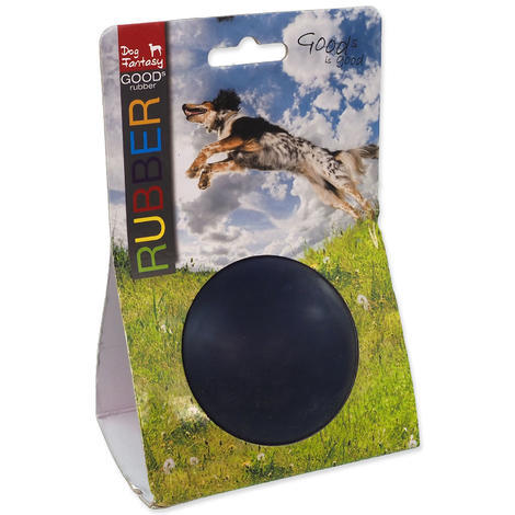 Hračka DOG FANTASY míč gumový házecí modrý 8 cm 1 ks
