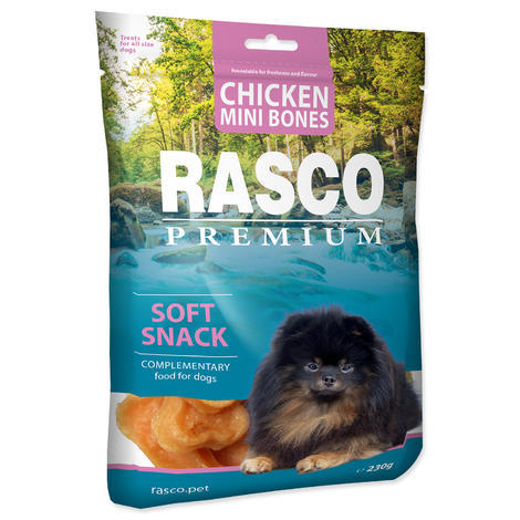 Pochoutka RASCO Premium mini kosti z kuřecího masa 230g