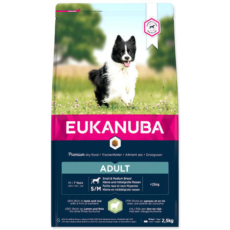 EUKANUBA Adult Small & Medium Lamb & Rice - 1