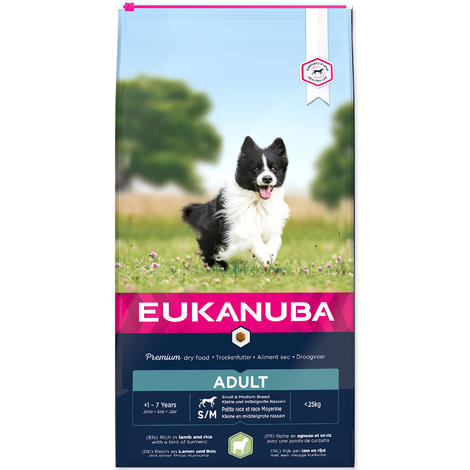 EUKANUBA Adult Small & Medium Lamb & Rice - 1