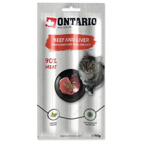ONTARIO Stick for cats Beef & Liver 15g - 1