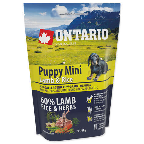 ONTARIO Puppy Mini Lamb & Rice - 1
