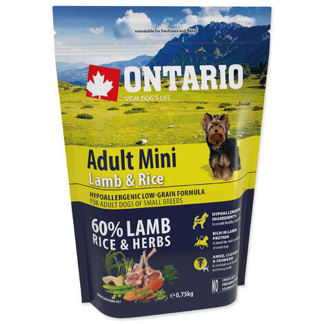 ONTARIO Adult Mini Lamb & Rice - 1