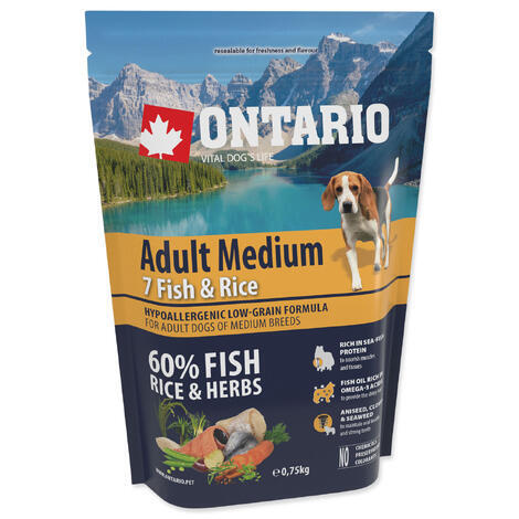 ONTARIO Adult Medium Fish & Rice - 1