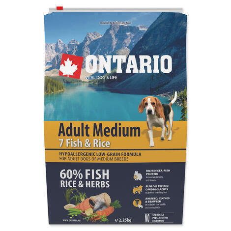 ONTARIO Adult Medium Fish & Rice - 1