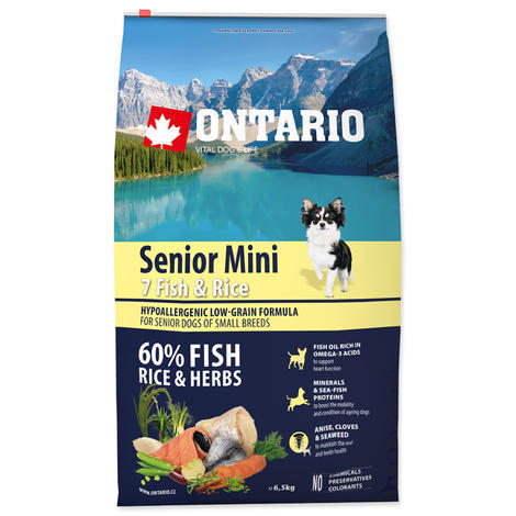 ONTARIO Senior Mini Fish & Rice - 1