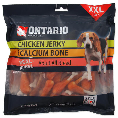 ONTARIO Snack Chicken Jerky + Calcium 500g - 1
