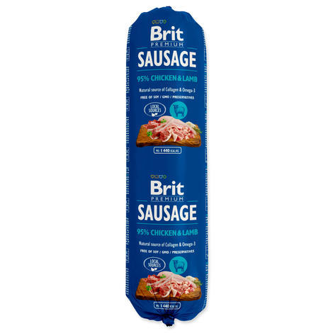 Salám BRIT Premium Sausage Chicken & Lamb 800g - 1