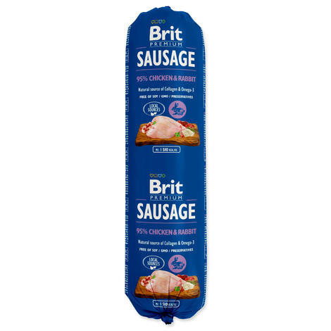 Salám BRIT Premium Sausage Chicken & Rabbit 800g - 1