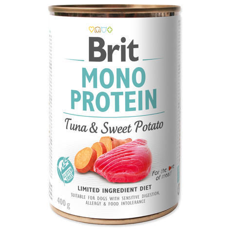 BRIT Mono Protein Tuna & Sweet Potato 5+1 ZDARMA 400g - 1
