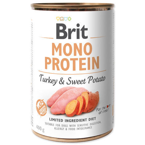BRIT Mono Protein Turkey & Sweet Potato 5+1 ZDARMA 400g - 1