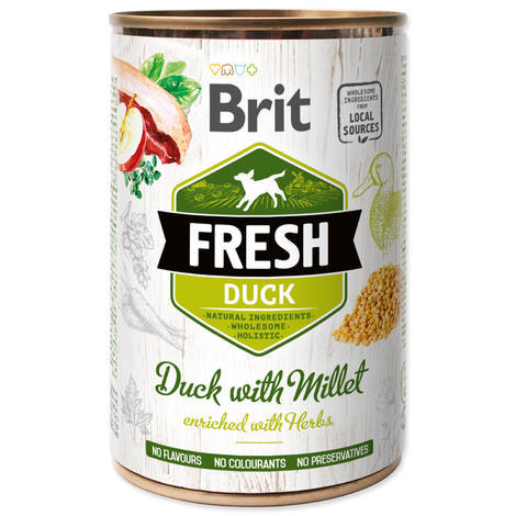 Konzerva BRIT Fresh Duck with Millet 400g - 1