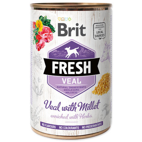 Konzerva BRIT Fresh Veal with Millet 400g - 1