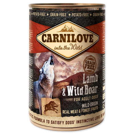 Konzerva CARNILOVE Wild Meat Lamb & Wild Boar 400g - 1