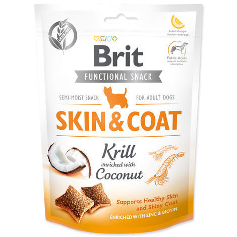 Brit Care Dog Functional Snack Skin&Coat Krill 150g - 1
