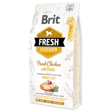 BRIT Fresh Chicken with Potato Adult Great Life - 1