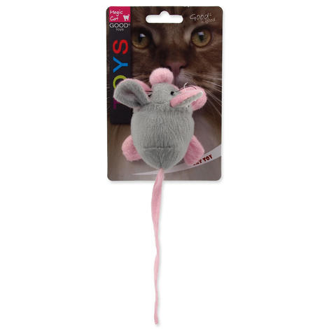 Hračka MAGIC CAT myška chrastící s catnipem mix 22,5 cm 1ks